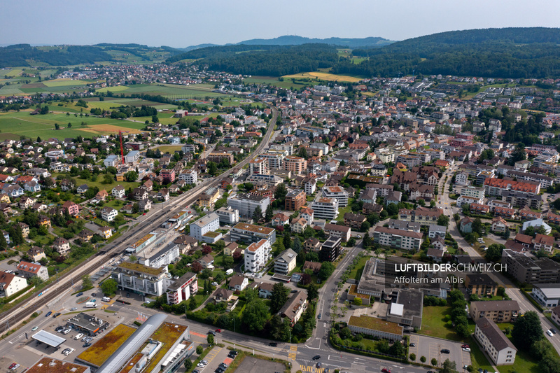 Drohnenfoto Affoltern am Albis Schweiz - Luftbilderschweiz.ch