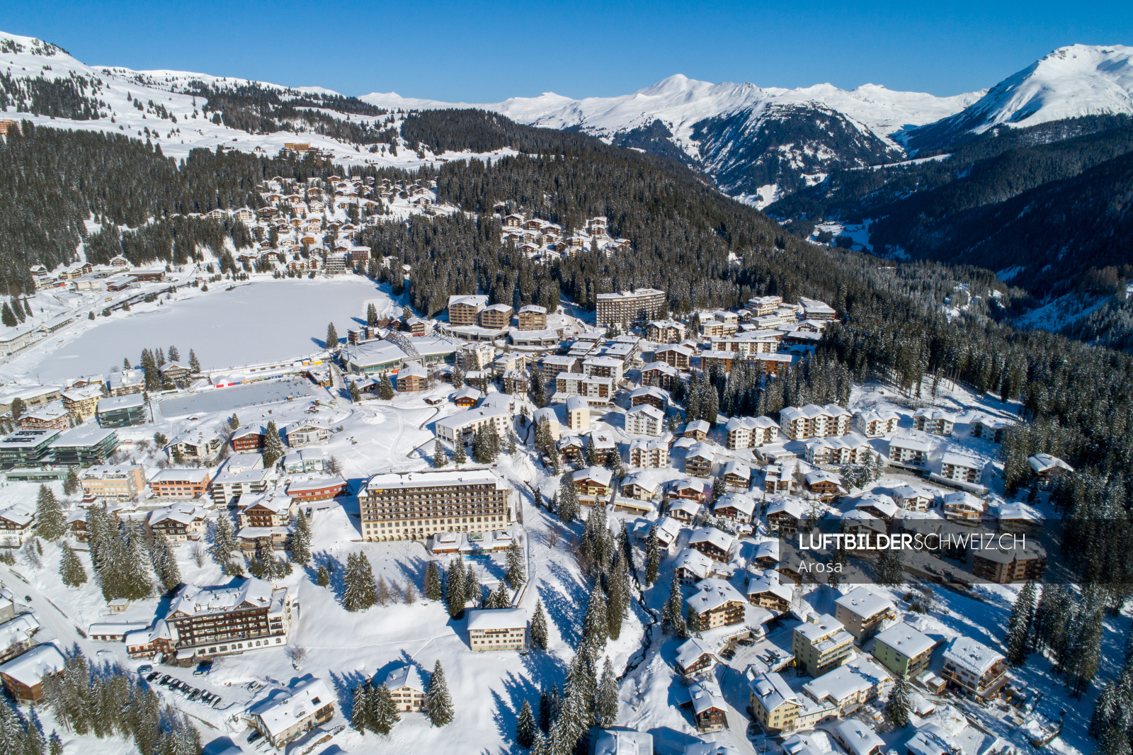 Arosa Luftbild Arenas Resort Altein Luftbilderschweiz.ch