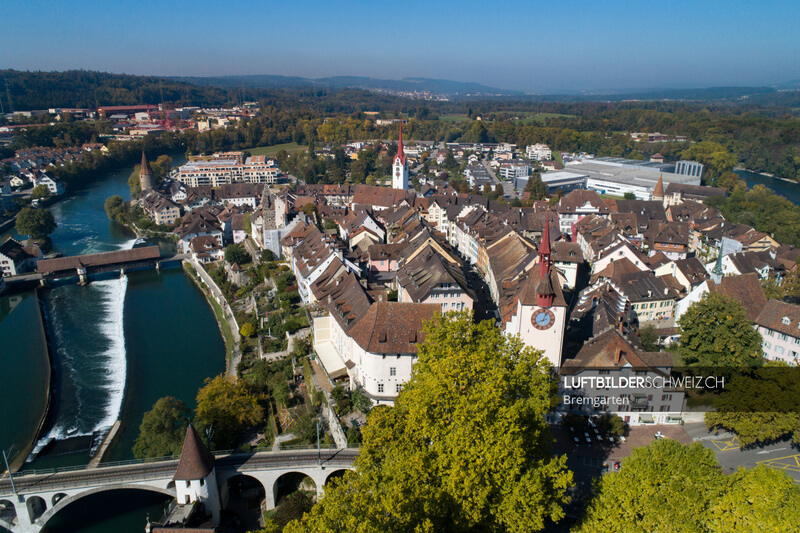 Bremgarten AG Luftbild - Luftbilderschweiz.ch