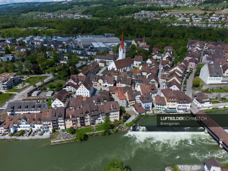 Bremgarten Altstadt Luftbild - Luftbilderschweiz.ch