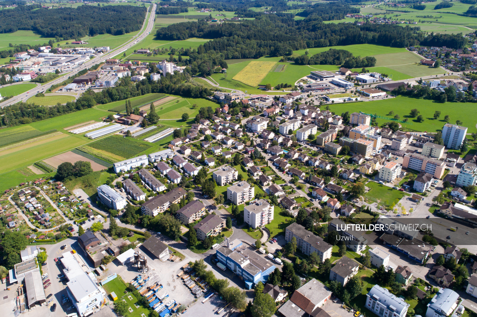 Uzwil Sg Luftaufnahme Luftbilderschweiz Ch